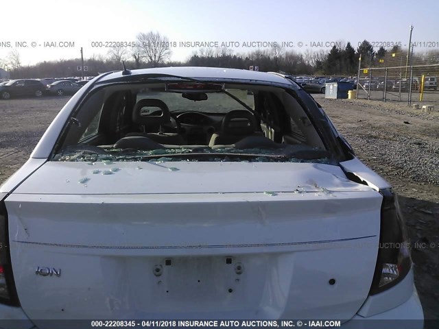 1G8AJ55F47Z163486 - 2007 SATURN ION LEVEL 2 WHITE photo 6