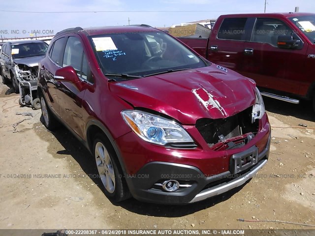 KL4CJBSB8FB117627 - 2015 BUICK ENCORE CONVENIENCE 栗色 照片 1