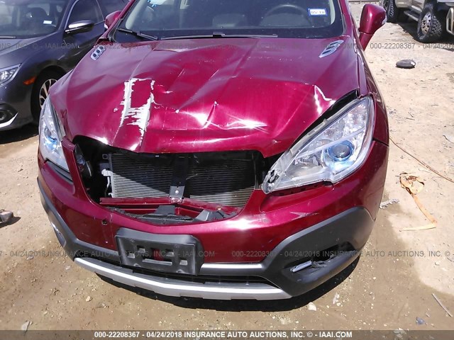 KL4CJBSB8FB117627 - 2015 BUICK ENCORE CONVENIENCE 栗色 照片 6