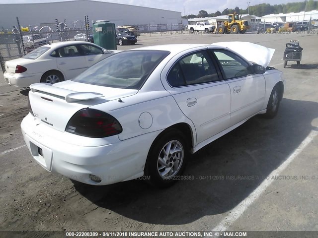 1G2NF52E44M610075 - 2004 PONTIAC GRAND AM SE1 WHITE photo 4