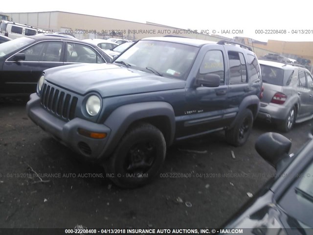 1J4GL48KX2W339099 - 2002 JEEP LIBERTY SPORT 灰色 照片 2