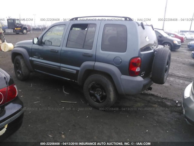 1J4GL48KX2W339099 - 2002 JEEP LIBERTY SPORT 灰色 照片 3