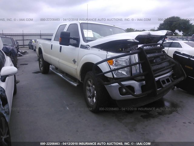 1FT8W3BTXFED39645 - 2015 FORD F350 SUPER DUTY WHITE photo 1