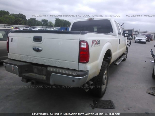 1FT8W3BTXFED39645 - 2015 FORD F350 SUPER DUTY WHITE photo 4