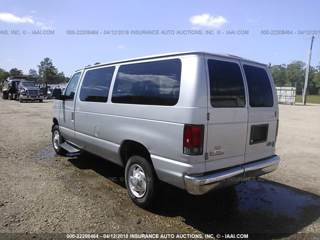 1FBNE31L36HA92494 - 2006 FORD ECONOLINE E350 SUPER DUTY WAGON SILVER photo 3