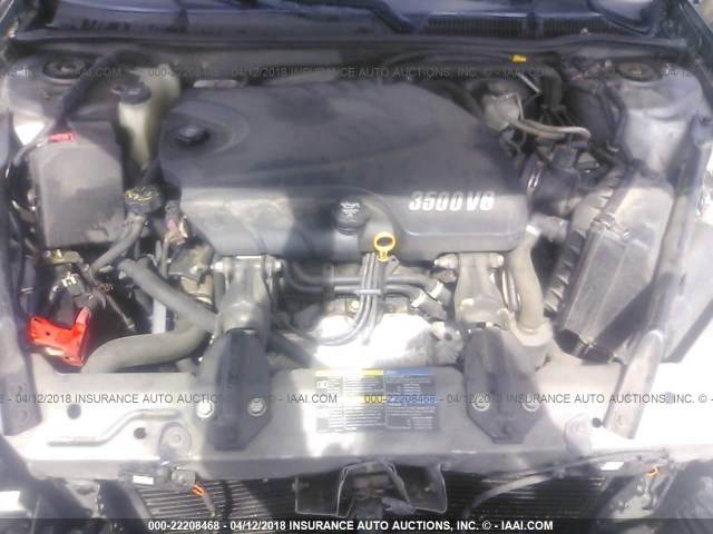 2G1WT58N979215206 - 2007 CHEVROLET IMPALA LT ნაცრისფერი ფოტო 10