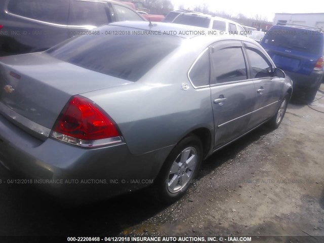 2G1WT58N979215206 - 2007 CHEVROLET IMPALA LT ნაცრისფერი ფოტო 4