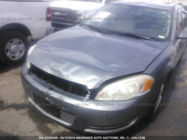 2G1WT58N979215206 - 2007 CHEVROLET IMPALA LT ნაცრისფერი ფოტო 6