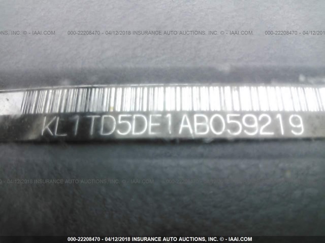 KL1TD5DE1AB059219 - 2010 CHEVROLET AVEO LS/LT 红色 照片 9