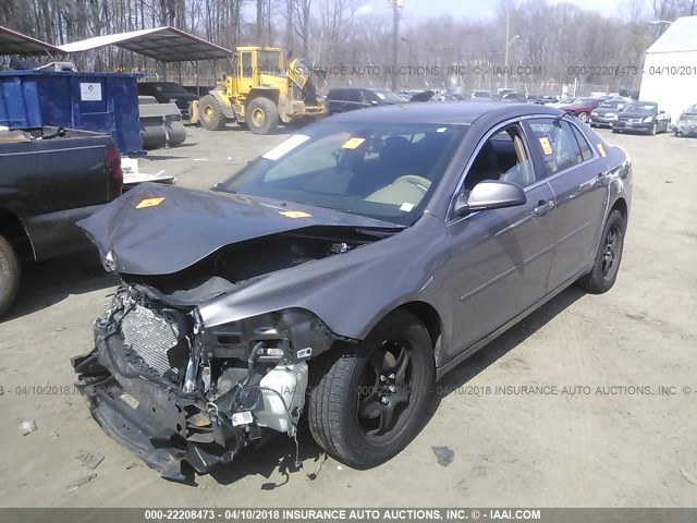 1G1ZB5EB4AF239776 - 2010 CHEVROLET MALIBU LS მუქი ყავისფერი ფოტო 2