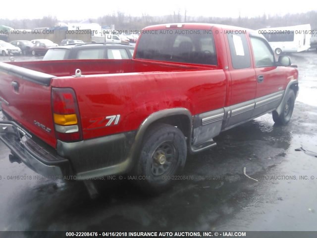 2GCEK19T3Y1129630 - 2000 CHEVROLET SILVERADO K1500 RED photo 4