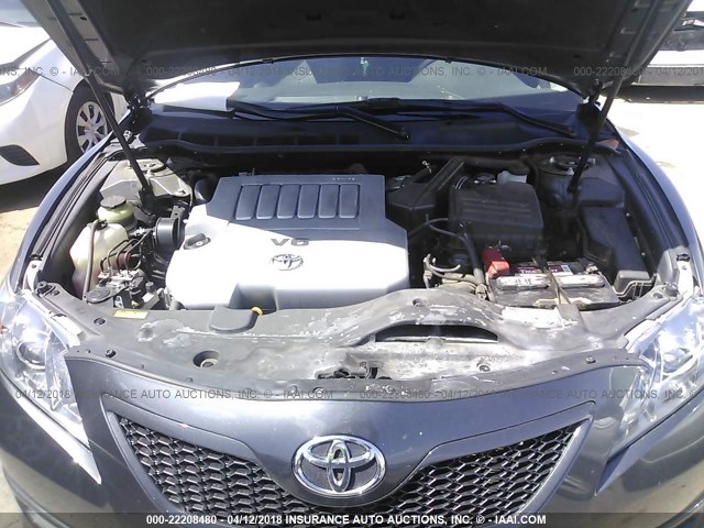 4T1BK46K77U007724 - 2007 TOYOTA CAMRY NEW GENERAT LE/XLE/SE GRAY photo 10
