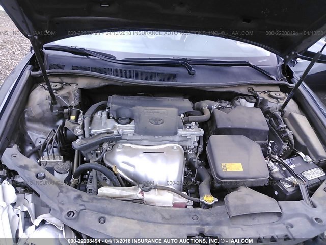 4T1BF1FK2DU231157 - 2013 TOYOTA CAMRY L/SE/LE/XLE GRAY photo 10