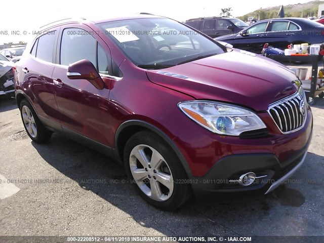 KL4CJBSB3FB210264 - 2015 BUICK ENCORE CONVENIENCE RED photo 1