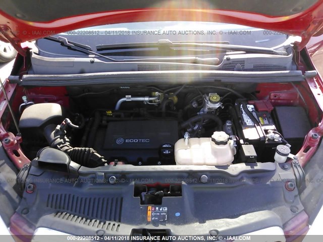 KL4CJBSB3FB210264 - 2015 BUICK ENCORE CONVENIENCE 红色 照片 10