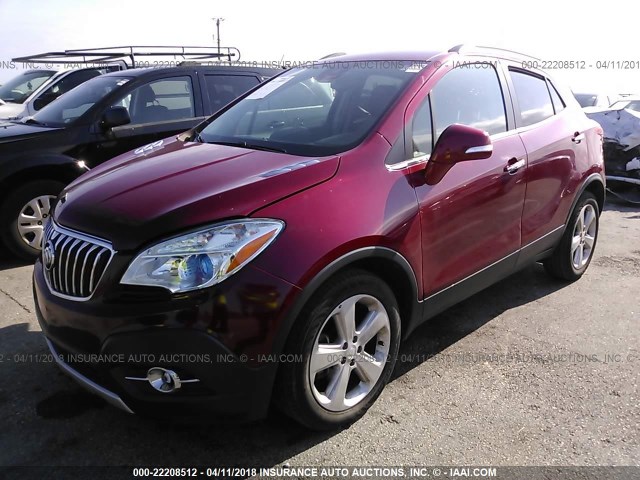 KL4CJBSB3FB210264 - 2015 BUICK ENCORE CONVENIENCE 红色 照片 2