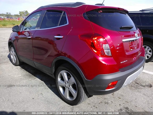 KL4CJBSB3FB210264 - 2015 BUICK ENCORE CONVENIENCE 红色 照片 3
