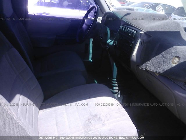 1FTCR14AXTPA75750 - 1996 FORD RANGER SUPER CAB BLUE photo 5