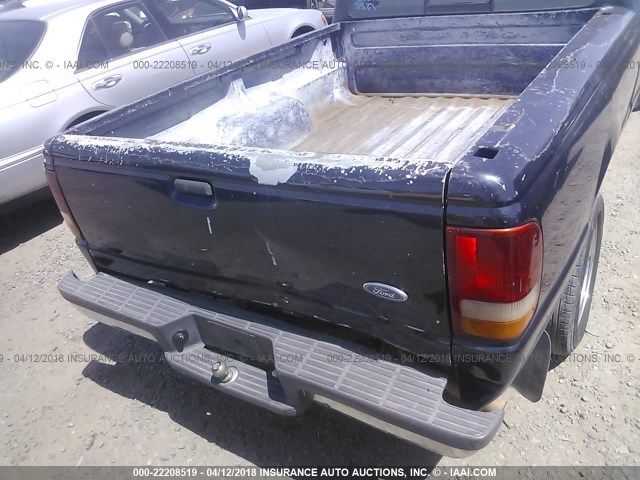 1FTCR14AXTPA75750 - 1996 FORD RANGER SUPER CAB BLUE photo 6