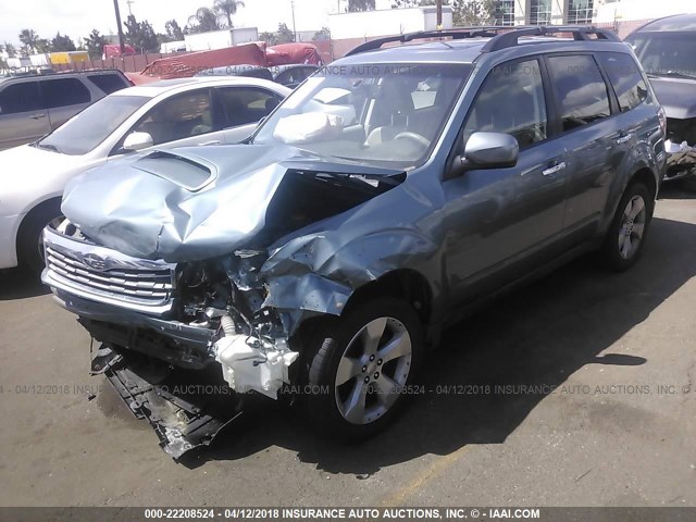 JF2SH66679H792812 - 2009 SUBARU FORESTER 2.5XT LIMITED Light Blue photo 2