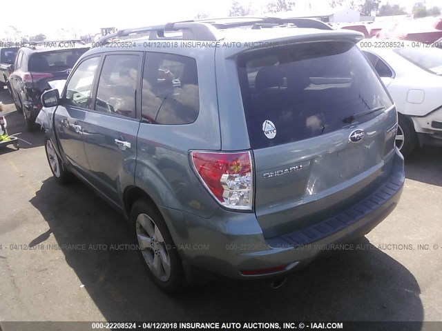 JF2SH66679H792812 - 2009 SUBARU FORESTER 2.5XT LIMITED Light Blue photo 3