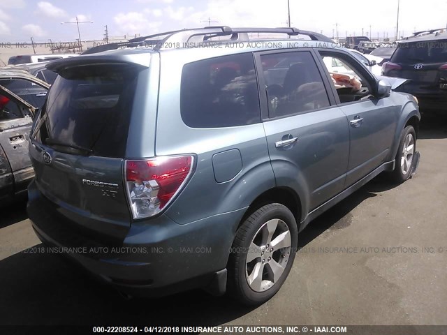 JF2SH66679H792812 - 2009 SUBARU FORESTER 2.5XT LIMITED Light Blue photo 4