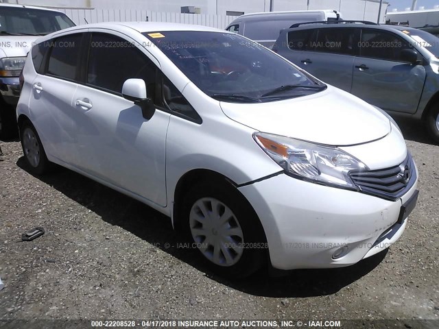 3N1CE2CP7EL418426 - 2014 NISSAN VERSA NOTE S/S PLUS/SV/SL WHITE photo 1