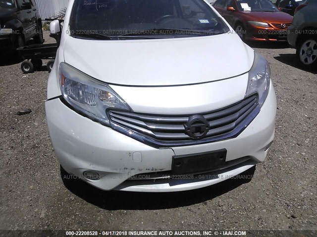 3N1CE2CP7EL418426 - 2014 NISSAN VERSA NOTE S/S PLUS/SV/SL WHITE photo 6