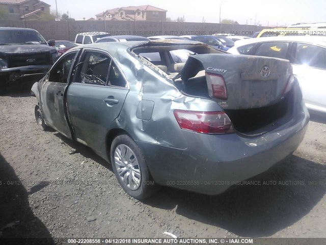 4T1BE46K47U618754 - 2007 TOYOTA CAMRY NEW GENERAT CE/LE/XLE/SE GREEN photo 3