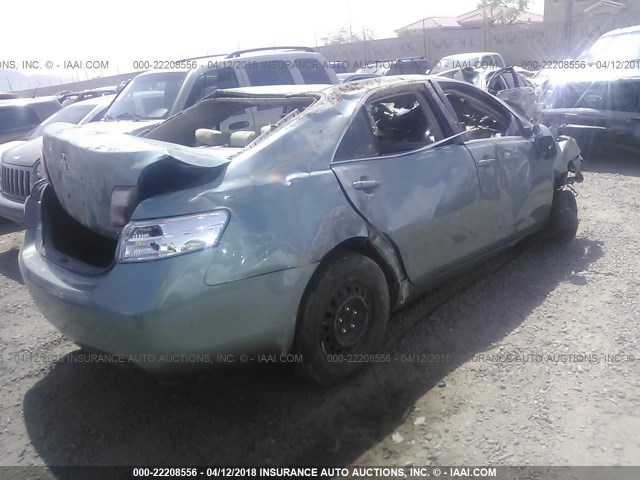 4T1BE46K47U618754 - 2007 TOYOTA CAMRY NEW GENERAT CE/LE/XLE/SE GREEN photo 4