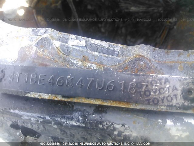 4T1BE46K47U618754 - 2007 TOYOTA CAMRY NEW GENERAT CE/LE/XLE/SE GREEN photo 9