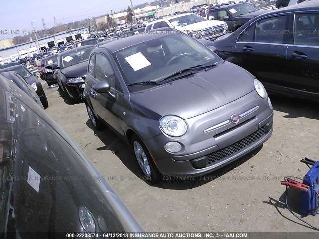 3C3CFFAR9DT707607 - 2013 FIAT 500 POP GRAY photo 1