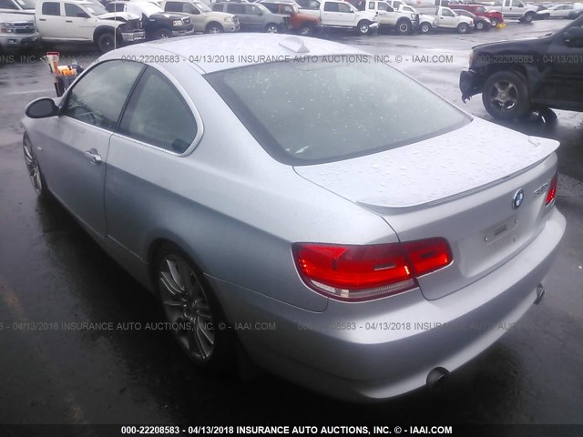 WBAWC73578E066123 - 2008 BMW 335 XI SILVER photo 3
