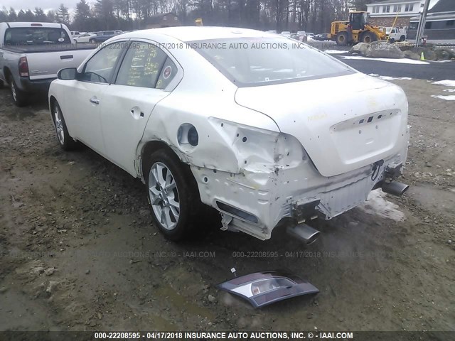 1N4AA5AP0DC821295 - 2013 NISSAN MAXIMA S/SV WHITE photo 3