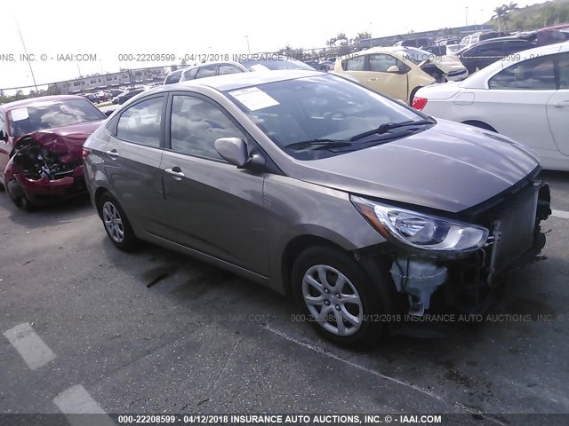 KMHCT4AE2CU214633 - 2012 HYUNDAI ACCENT GLS/GS GOLD photo 1