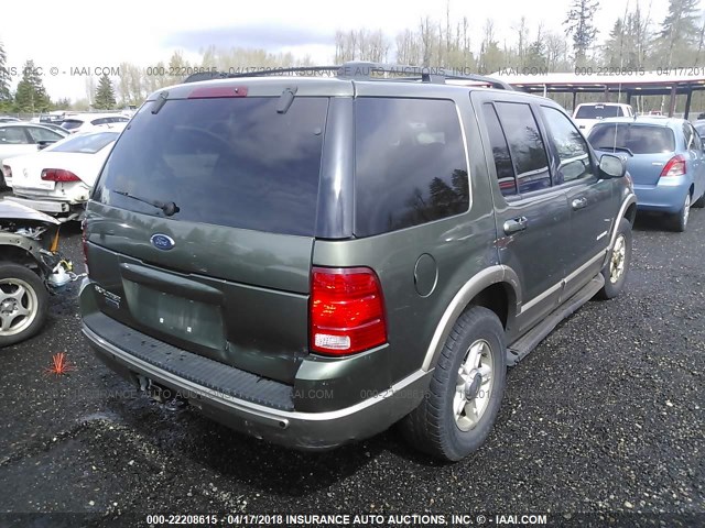 1FMDU74E72UB28232 - 2002 FORD EXPLORER EDDIE BAUER GREEN photo 4