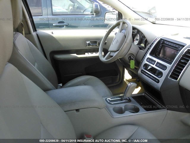 2FMDK49C57BB39450 - 2007 FORD EDGE SEL PLUS TEAL photo 5