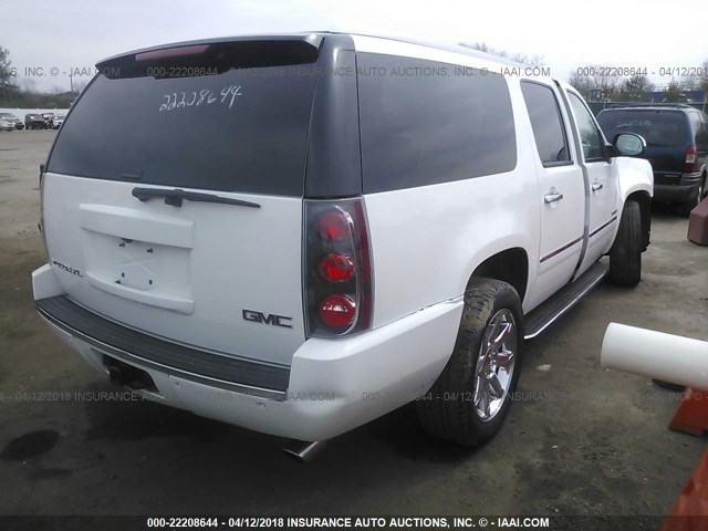 1GKS2MEF5ER106037 - 2014 GMC YUKON XL DENALI WHITE photo 4