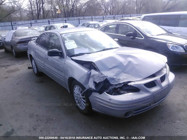 1G2NE52E8XM741369 - 1999 PONTIAC GRAND AM SE SILVER photo 1