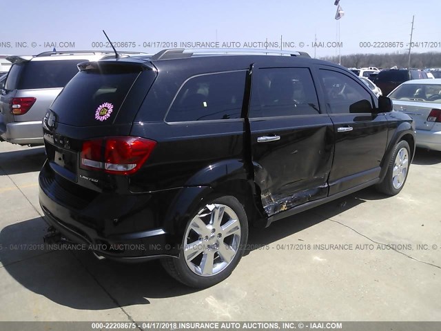 3C4PDDDG3ET156576 - 2014 DODGE JOURNEY LIMITED BLACK photo 4