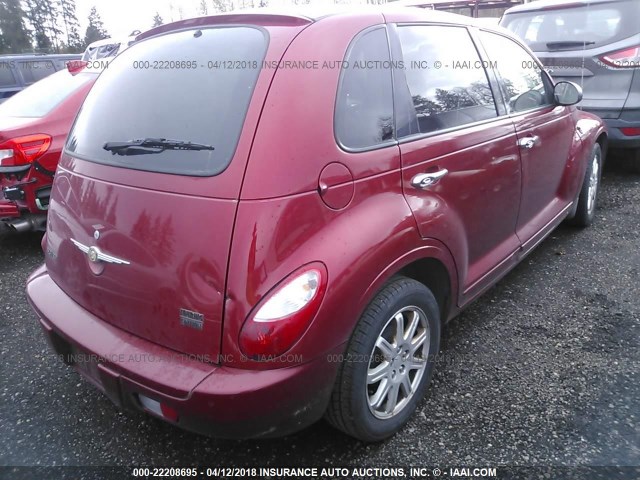 3A4FY58B07T574482 - 2007 CHRYSLER PT CRUISER TOURING RED photo 4