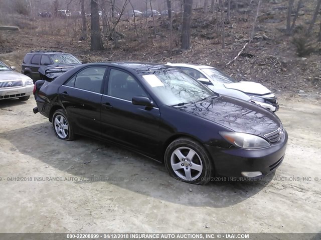 4T1BE32K93U247424 - 2003 TOYOTA CAMRY LE/XLE/SE BLACK photo 1