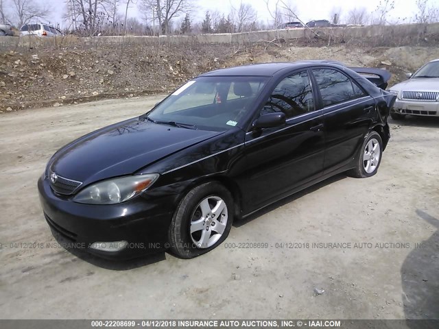 4T1BE32K93U247424 - 2003 TOYOTA CAMRY LE/XLE/SE BLACK photo 2