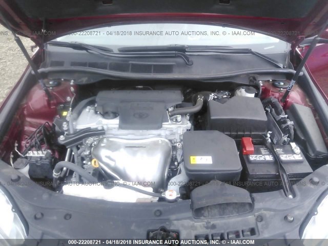 4T1BF1FKXHU711405 - 2017 TOYOTA CAMRY LE/XLE/SE/XSE RED photo 10