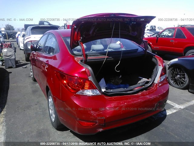 KMHCT4AE7DU534628 - 2013 HYUNDAI ACCENT GLS/GS RED photo 6