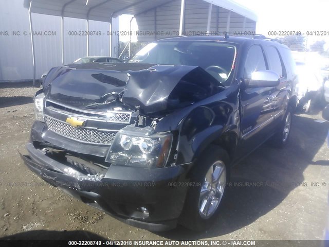 1GNSKCE00DR178206 - 2013 CHEVROLET TAHOE K1500 LTZ BLACK photo 2