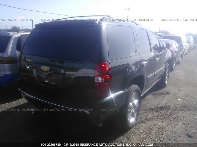 1GNSKCE00DR178206 - 2013 CHEVROLET TAHOE K1500 LTZ BLACK photo 4