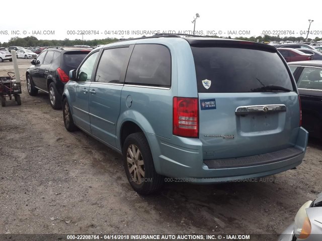 2A8HR54P48R628716 - 2008 CHRYSLER TOWN & COUNTRY TOURING BLUE photo 3