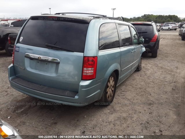 2A8HR54P48R628716 - 2008 CHRYSLER TOWN & COUNTRY TOURING BLUE photo 4