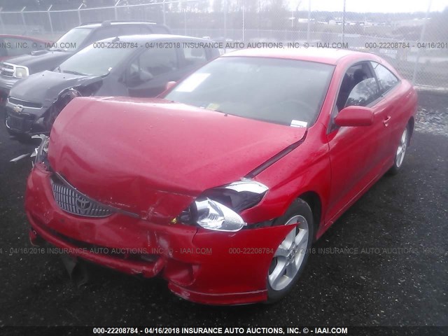 4T1CA38P24U032455 - 2004 TOYOTA CAMRY SOLARA SE/SLE წითელი ფოტო 2